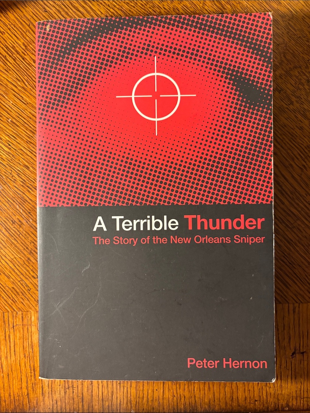 A Terrible Thunder by Peter Hernon - Red & Black Paperback